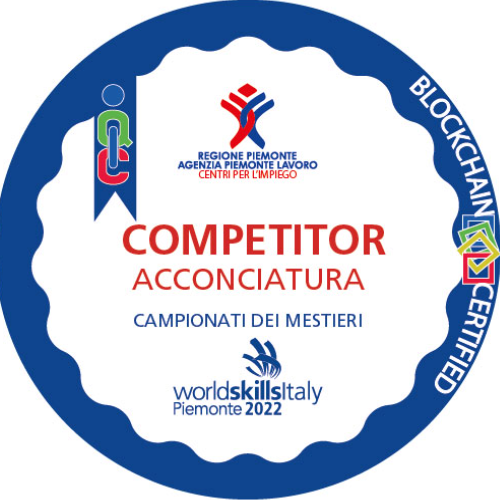 Competitor Acconciatura ai Campionati dei Mestieri WorldSkills Piemonte 2022